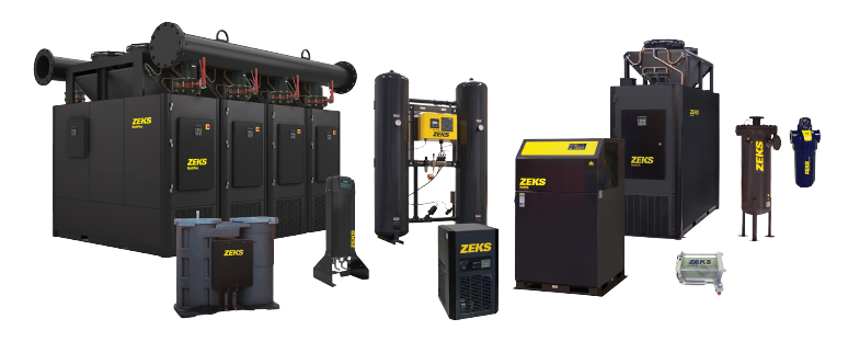 Lineup of zeks air treatment products