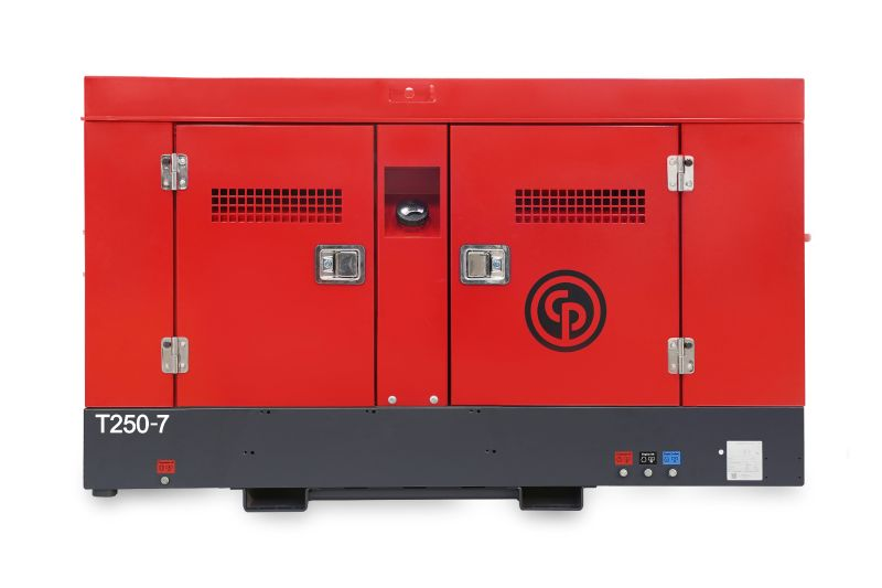 red air compressor side angle
