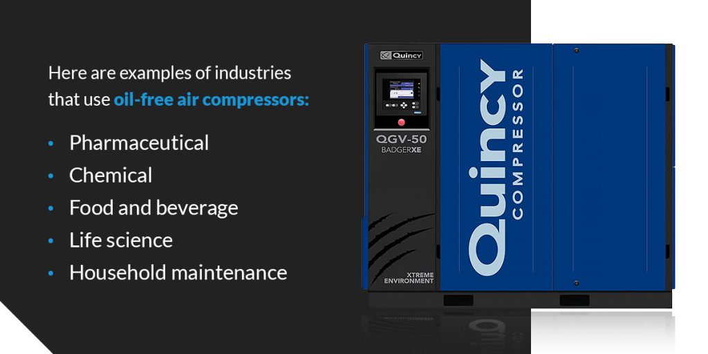 Oil vs. Oil-Free Air Compressor Uses